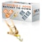 Jrex Safety HD Ratchet Strap with Double J Hooks, Yellow 2 in x 27 ft Tie Down RTD227-JR-DJH-1 - alternate 1