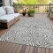 Homeroots 8' X 10' Gray And Ivory Abstract Washable Indoor Outdoor Area Rug 598971 - alternate 7