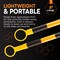 Xpose Safety Retractable Cone Bar Black/Yellow, 53in to 84in Length, 360PK CBY53/84-HP360-X - alternate 3