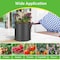 Healsmart 2 Gallon Grow Bags, Nonwoven Aeration Fabric Pots with Handles, Black, 6PK GLGROWBAG2X6LITEBLK - alternate 7