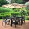 Leisuremod Chelsea Aluminum Outdoor Dining Table With 8 Chairs and Cushions, Beige CC20-T63BL-BG6 - alternate 8