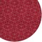 Homeroots 8' Red Black And Ivory Round Geometric Washable Indoor Outdoor Area Rug 596760 - alternate 6
