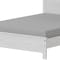 Homeroots White Shiplap Texture Distressed Solid Wood Queen Bed Frame 490280 - alternate 6