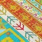 Homeroots 3' X 5' Teal Blue Green And Pink Aztec Washable Indoor Outdoor Area Rug 598520 - alternate 8