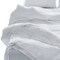 Homeroots Four Piece White Linen Queen Sheet Set 520730 - alternate 2