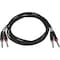 Monoprice 3 Meter (10ft) Dual 1/4inch TS Male Instrument Cable 601461 - alternate 1
