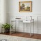 Homeroots 42" White and Silver Computer Desk 333418 - alternate 4