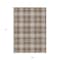 Homeroots 9' X 12' Brown Beige And Gold Plaid Washable Indoor Outdoor Area Rug 597097 - alternate 7