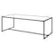 Homeroots 47" Black Glass And Steel Coffee Table 520957 - alternate 5