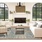 Homeroots 9' X 12' Blue and Orange Floral Medallion Stain Resistant Indoor Outdoor Area Rug 531515 - alternate 5