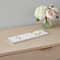 Homeroots 18in White Rectangular Marble Vanity Tray 517537 - alternate 4