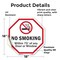 Signmission No Smoking Within 75' Of Any Door o, 18 Inch X 18 Inch, Vinyl Decal OC-D-18-89 - alternate 3