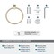 Amerock Monument Golden Champagne Contemporary 6-1/2 in 165 mm Length Towel Ring BH36082BBZ - alternate 5