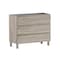 Homeroots 40" Natural Wood Freestanding Bathroom Vanity With White Sink And Three Drawers 624159 - alternate 1