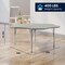 Flash Furniture Wren 60 in Flower Adjustable Height Activity Table, Thermal Laminate Top, Short Legs, Light Gray XU-A60-FLR-LTGRY-T-P-GG - alternate 6