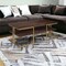Homeroots 45" Gold Steel Coffee Table With Shelf 520929 - alternate 5