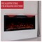 Northwest Electric Fireplace 42 in Wall Mounted with Fire Crackling Sounds & Remote to Adjust LED Flames 80-BEF-42W - alternate 8