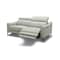 Homeroots 60in Gray And Black Top Grain Leather Power Reclining Loveseat 489286 - alternate 3