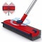 Dsv Standard 3 in 1 Floor Scrub Brush, Adjustable Long Handle 54", 360 Rotating Head, Stiff Bristles, Blue/Red 70704B - alternate 1