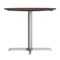 Flash Furniture 36" Round Outdoor Tabletop, Dark Brown, Seamless Surface Technology, 30"x30" Silver Cast IronxBase ST-RD36-WBR-T3030S-GG - alternate 4