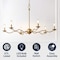 Jonathan Y Shana 35.5" 6-Light Grand Modern Transitional Adjustable Sculptural Wavy Arm Candle-Style Metal LED JYL9558B - alternate 7