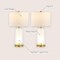 Jonathan Y Tryon 26" Modern Minimalist Glass/Iron Nightlight LED Table Lamp, Brass Gold/Clear, 2PK JYL1137A-SET2 - alternate 4