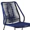 Homeroots Set of Two 22" Blue Metal Outdoor Dining Chair, 2PK 490251 - alternate 3