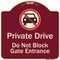 Signmission Burgundy, 18 Inch x 18 Inch, Heavy Gauge Aluminum A-DES-BU-1818-9783 - alternate 1