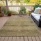 Homeroots 10' X 14' Artichoke Green And Ivory Geometric Washable Indoor Outdoor Area Rug 630488 - alternate 3