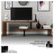 Leisuremod Orford TV Stand with MDF Shelves and Powder Coated Iron Legs, Walnut ORS88NW - alternate 7