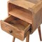 Homeroots 22" Beige Solid Wood Square One Drawer Nightstand 651491 - alternate 10