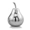 Homeroots 11" Silver Buffed Aluminum Decorative Pear Tabletop Sculpture 354622 - alternate 4