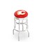 Holland Bar Stool Co 30" Chrome 2-Ring Calgary Flames Swivel Bar Stool, Accent Ring L7C3C30CalFla - alternate 1