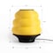 Jonathan Y Honey Pot 12 in. Minimalist Classic Plant-Based PLA 3D Printed Dimmable LED Table Lamp, Yellow/Black USA1001A - alternate 8