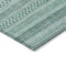Homeroots 9' X 12' Turquoise And Aqua Striped Washable Indoor Outdoor Area Rug 615384 - alternate 5