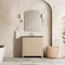 James Martin Vanities Gracyn 36" Single Vanity, Coastal Driftwood, w/ 3 CM Phantome Eclos Widespread Top D125-V36-CSD-WPHT - alternate 4