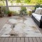 Homeroots 10' X 14' Beige Ivory And Taupe Abstract Washable Indoor Outdoor Area Rug 582661 - alternate 4