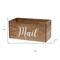 Homeroots 12" Brown Wood Mail Desk Organizer 661187 - alternate 3