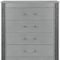 Homeroots 36" Silver Wood Five Drawer Dresser 633699 - alternate 5