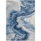 Homeroots 8' X 10' Navy Blue And Silver Abstract Washable Indoor Outdoor Area Rug 618337 - alternate 6