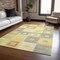 Homeroots 9' X 12' Yellow Blue And Terra Cotta Geometric Washable Indoor Outdoor Area Rug 605059 - alternate 5