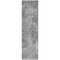 Homeroots 8' Runner Gray Abstract Washable Non Skid Indoor Outdoor Runner Rug 564261 - alternate 8