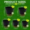 Campior Black Self Watering Pots Indoor and Outdoor Plant Pots with Wick Rope and Drainage Holes, 10PK CAMPPLTBK87 - alternate 7