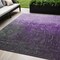 Homeroots 5' X 8' Purple And Dark Gray Ombre Washable Indoor Outdoor Area Rug 602894 - alternate 1