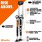 Surpro Double-Sided Drywall Stilts, Magnesium Base, 20 in - 30 in Height, QuadLock Contractor-Grade Stilts S2-M-2030 - alternate 4
