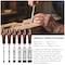 Wrightmaster 11-piece Rubber Handle Woodworking Chisel Tool Set ZR-0111 - alternate 3