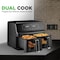Nutrichef Double Basket Air Fryer 8.8 QT, Black NCAF5508AT - alternate 5