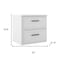 Homeroots 24" White Wood Floating Bathroom Vanity With Sink And Two Drawers 624192 - alternate 3
