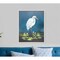 Homeroots Egret in Lily Pads Canvas Silver Floater Frame Print Wall Art 474078 - alternate 5