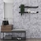 Apollo Tile 9x10 in. Matte Soft Silver Gray Glass Mosaic Hexagon Wall and Floor Tile 3.28 sq ft/case, 5PK APLSTR8805A - alternate 2